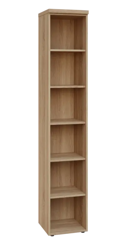 SIN 6 - 4N kancelářská skříň, nika, 2170x400x400, dub bardolino